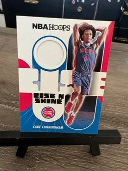 Cade Cunningham 2021-22 Panini NBA Hoops Rise N Shine Relic NBA Basketball Card Detroit Pistons (J)