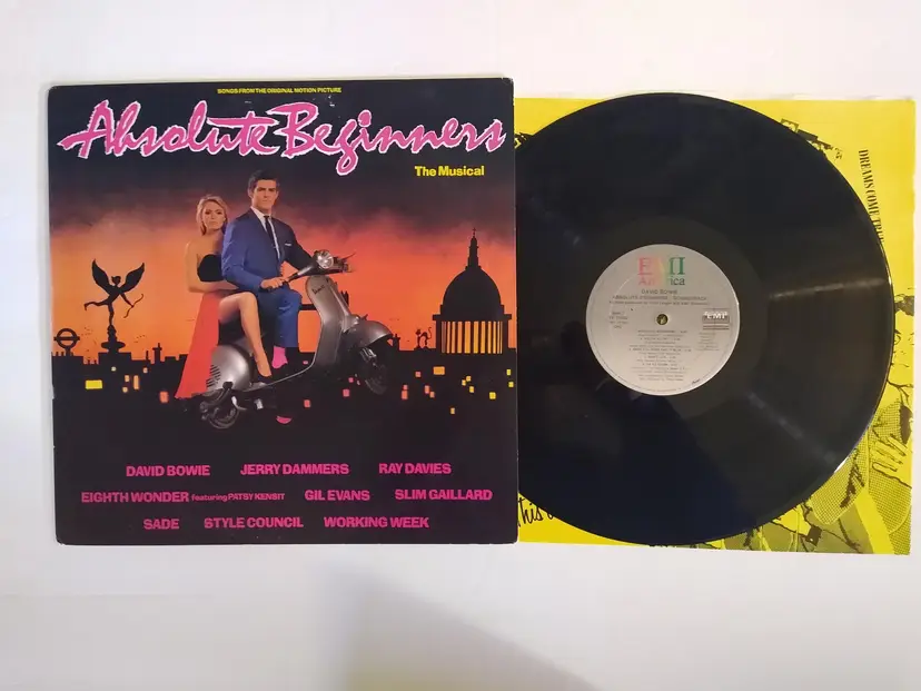 David Bowie Absolute Beginners Original Soundtrack Vinyl LP Record Sade 1986 CRC