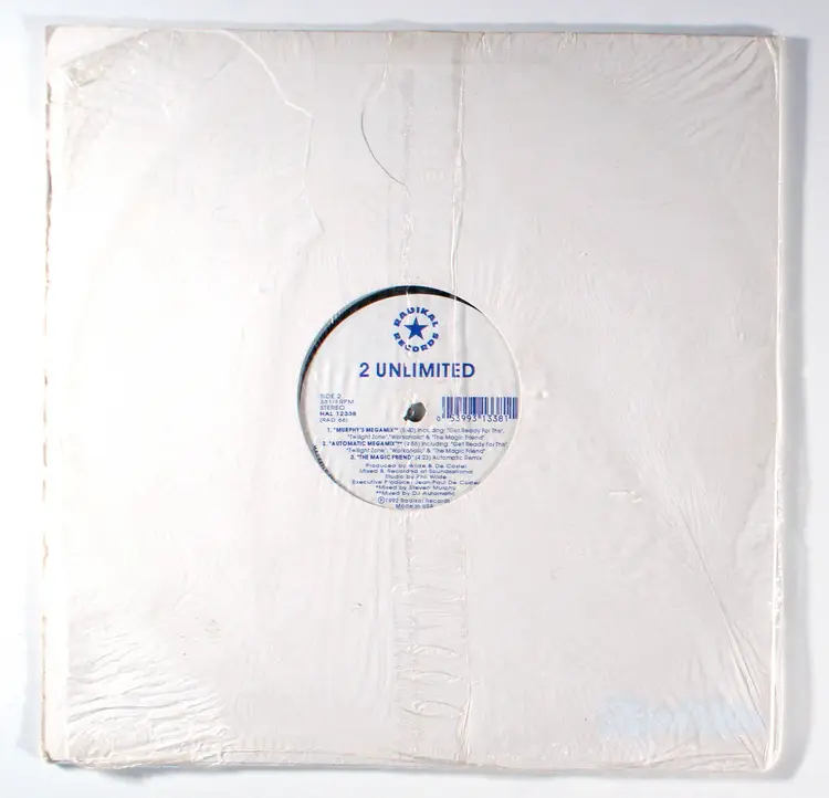 2 Unlimited - The Magic Friend (1992) Vinyl 12" Single • Megamix Remix