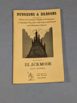 Original Dungeons & Dragons (OD&D) Supplement II: Blackmoor.