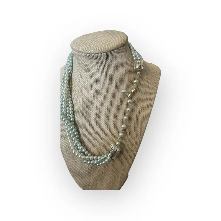 Vintage Japan Mint Mini Bead Necklace