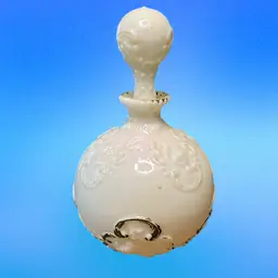 27. Antique Dithridge Milk Glass Barber Bottle