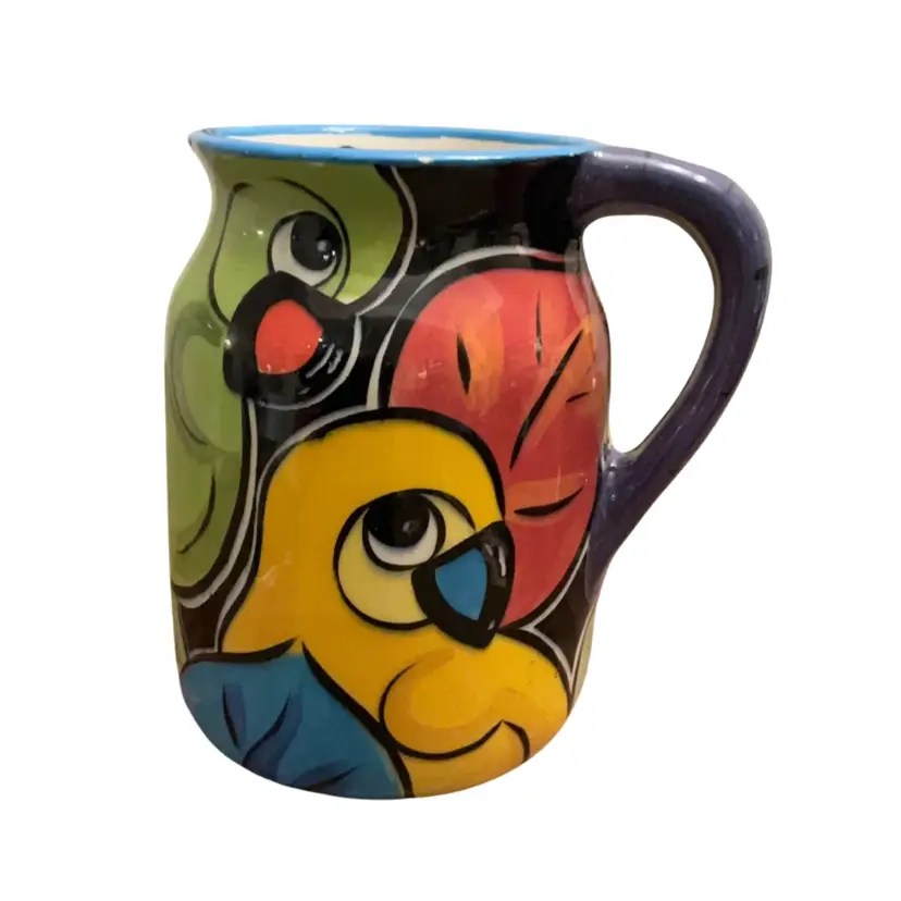 PeFi Costa Rica Handcrafted Ceramic Pottery Pitcher 6” x 6”