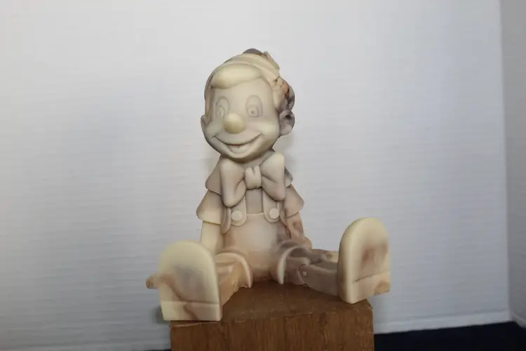 Disney Pinocchio I’m A Real Boy Marble Figure 1986 Walt Disney Company Cameonyx