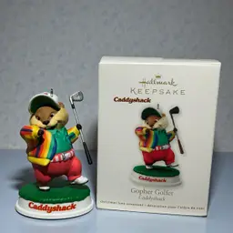 Hallmark Keepsake Christmas Ornament Caddyshack Gopher Golfer