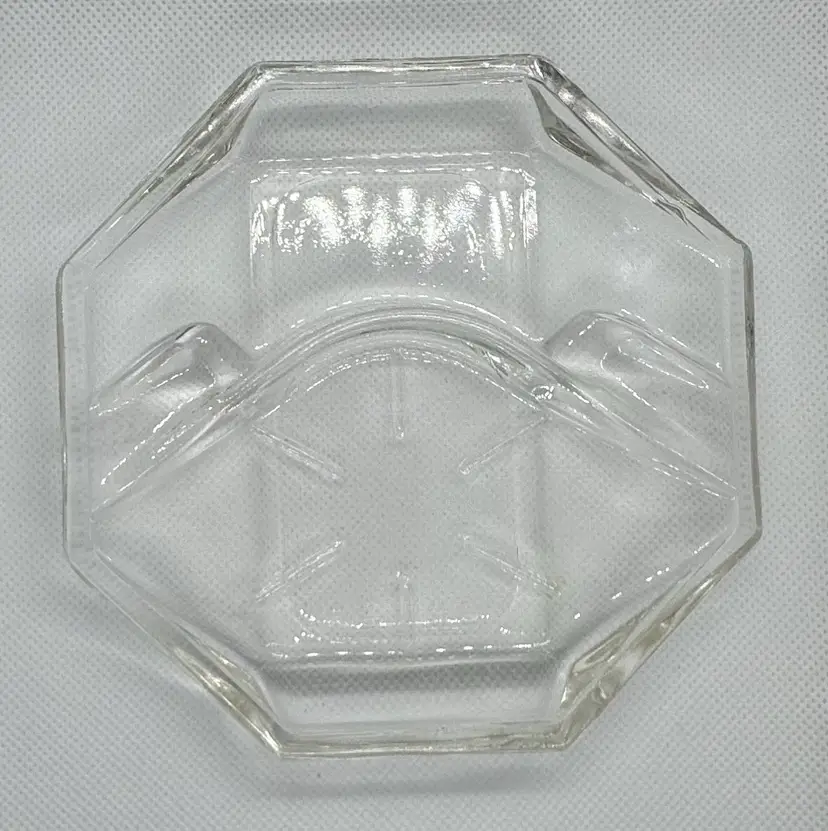 Vintage MCM SAFEX  Pressed Glass Ashtray/Coaster