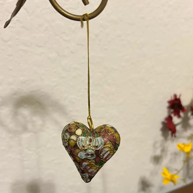 Enamel Puffy Heart Ornament