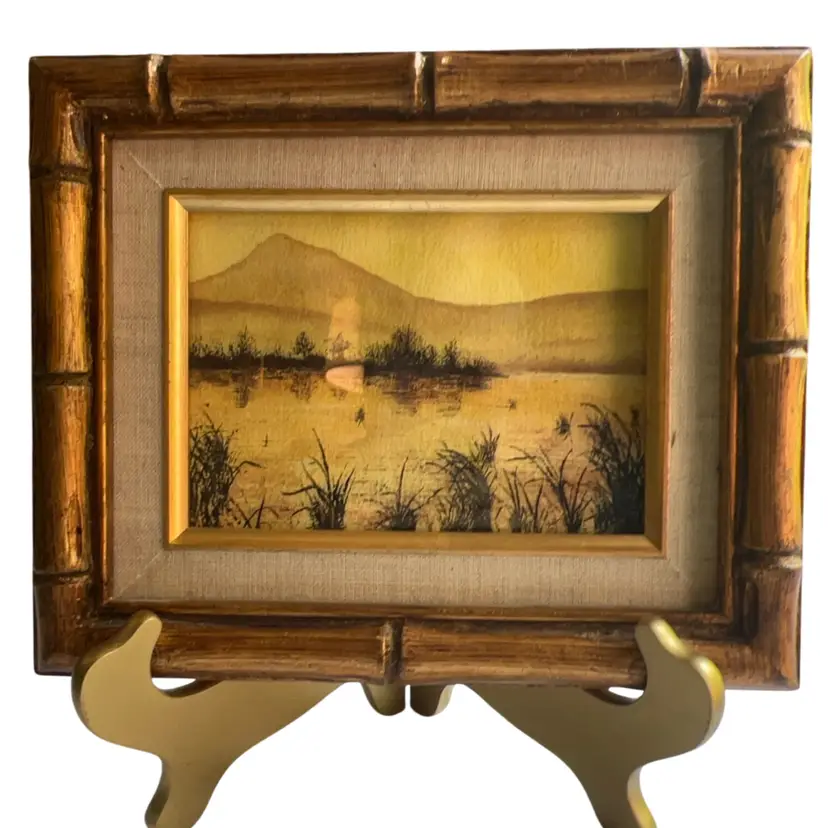 Vintage Original Water Color Not Signed Framed As Is See Pictures