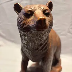Vintage RED MILL MFG Large Brown Bear and Rocks Figurine 11.5" X 6 "