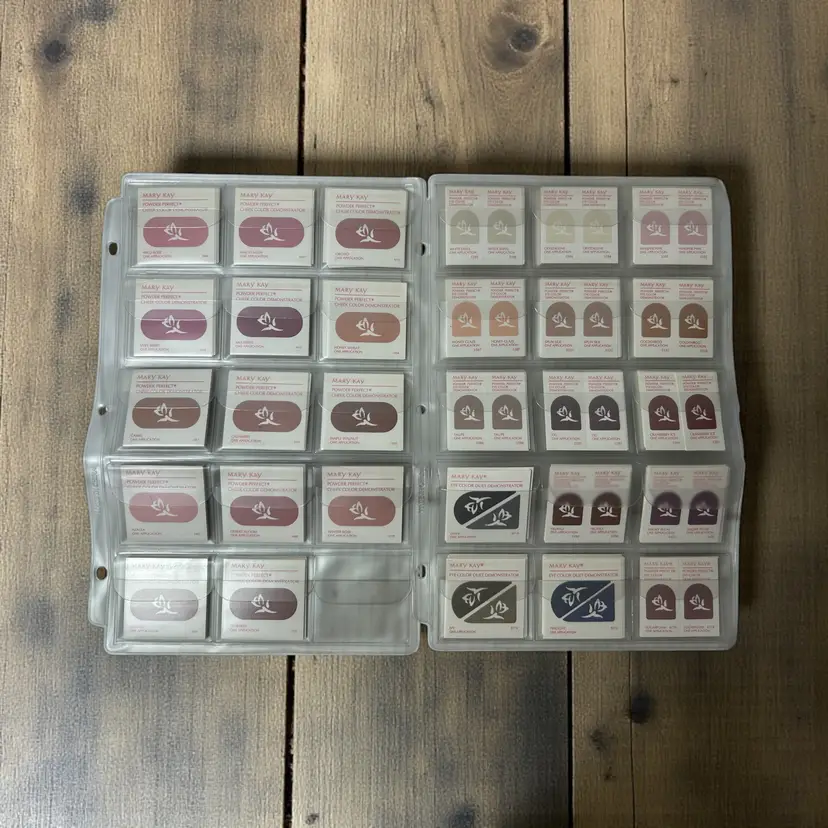 Large Lot Mary Kay Demonstrator Samples Travel Cards Powder Perfect Eye & Cheek