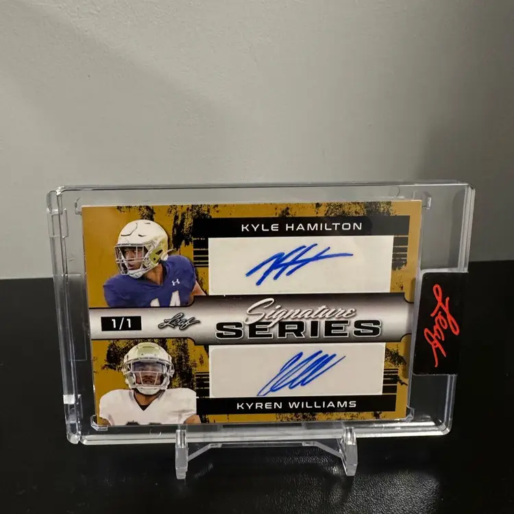 Kyle Hamilton / Kyren Williams Leaf 1/1 Notre Dame