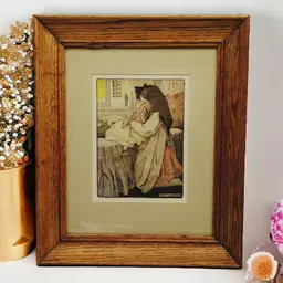 Jessie Willcox Smith Girl With Her Doll Print Professionally Framed And Matted