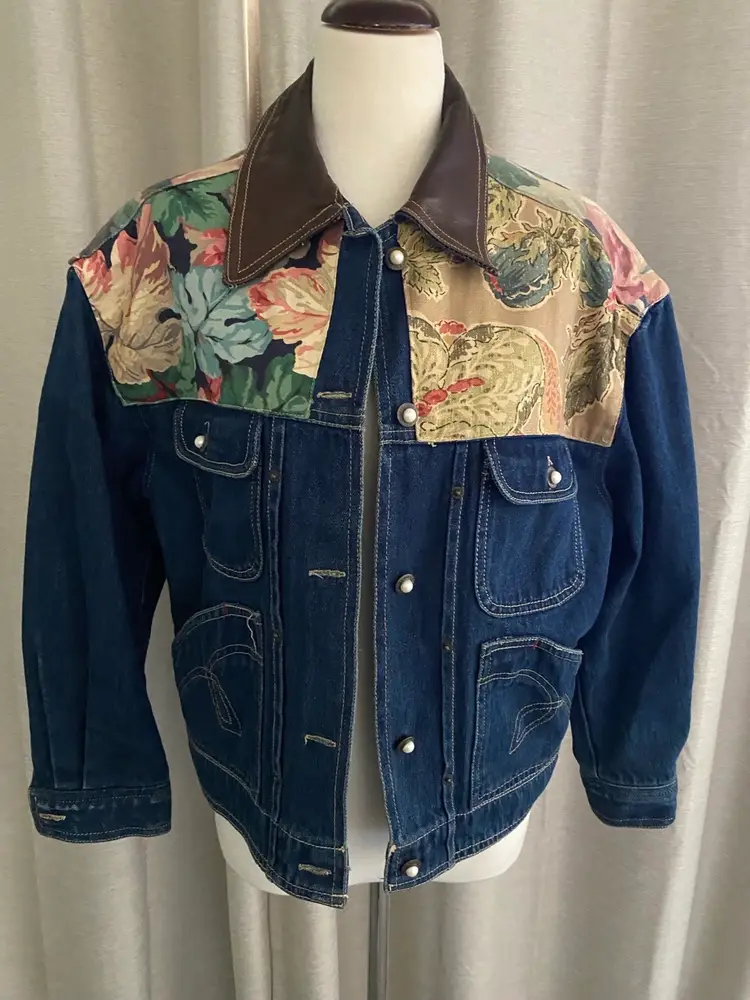 1980’s/90’s Studiowear Denim And Leather Jacket