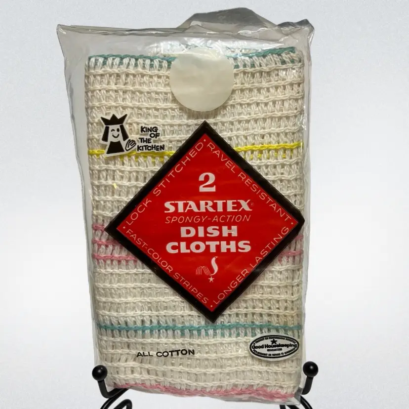 MARKDOWN! Startex Dishcloths Set Of 2 New Old Stock Unopened Multicolor ~6.5x4ea