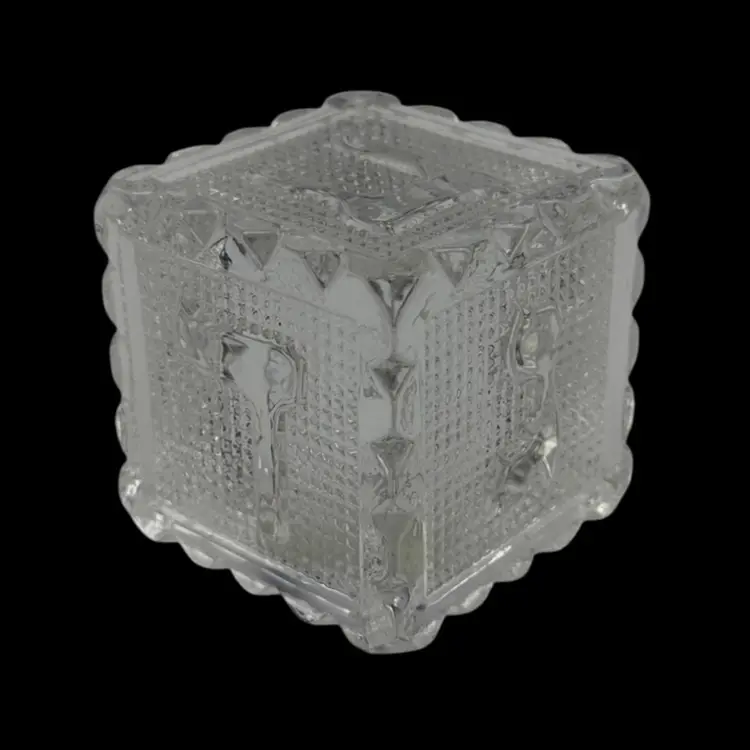 Hebrew Alphabet Block Paperweight Godinger Crystal 2"