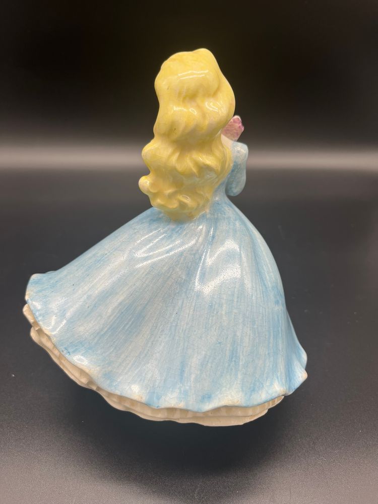 Vintage Holland Mold Girl Figurine - Hand-Painted/Signed by Marie Hilliarde, 7" Tall