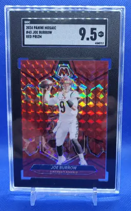 2024 Panini Mosaic Red Prizm Joe Burrow SGC 9.5