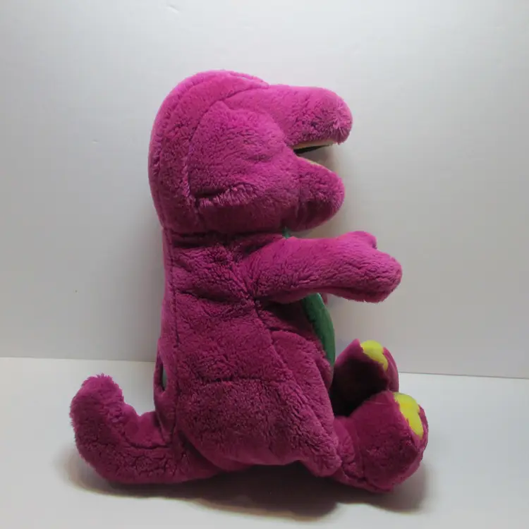 vintage Barney stuffed animal purple dinosaur plush 90s