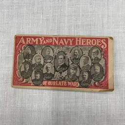 Antique Army And Navy Heroes Of Our Late War Battleship Olympia Sewing Needle Book Vintage Condition (see Photos)  4.75” x 2.5”