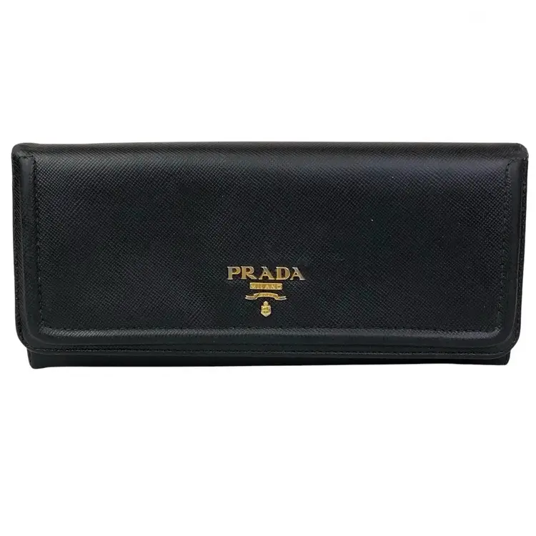 Prada Black Long Wallet FREE SHIPPING