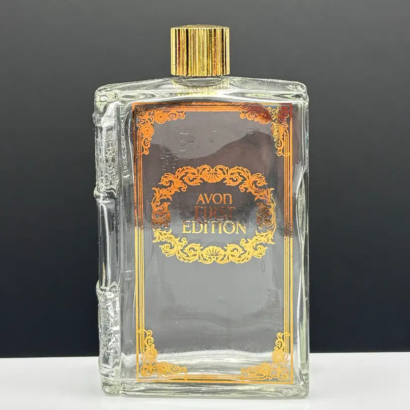 Avon First Edition Clear Glass Book Bottle | Vintage