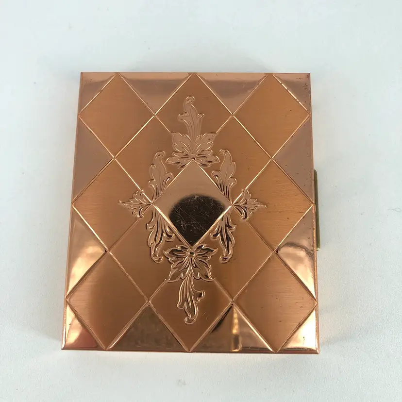 Vintage Copper Picture Photo Holder Compact