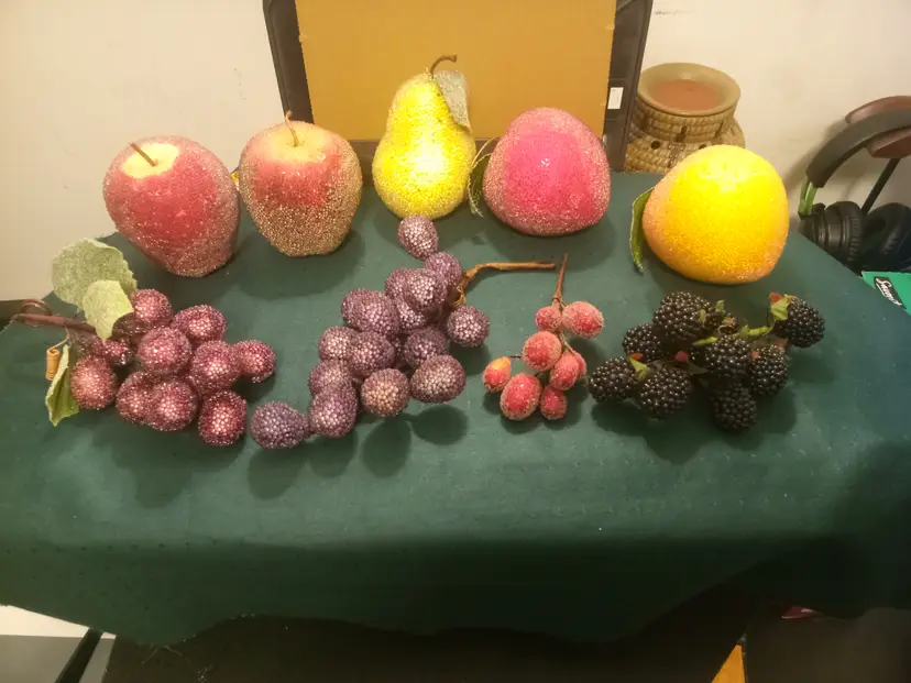 faux fruit decorations