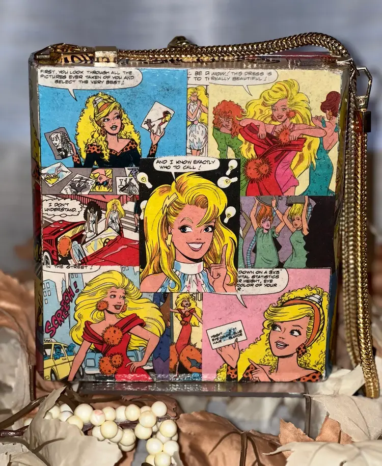 Vintage Barbie Comic Cigar Box Purse