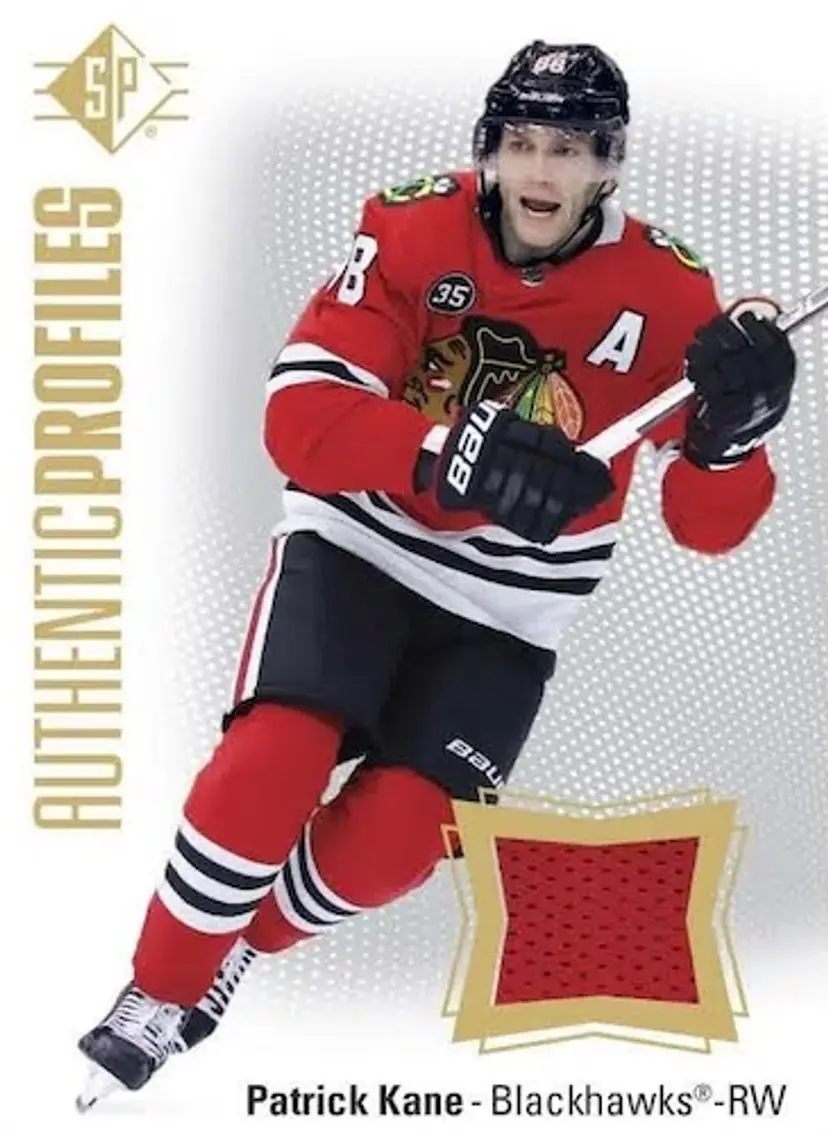 SP Authentic Profiles Patrick Kane Blackhawks Card