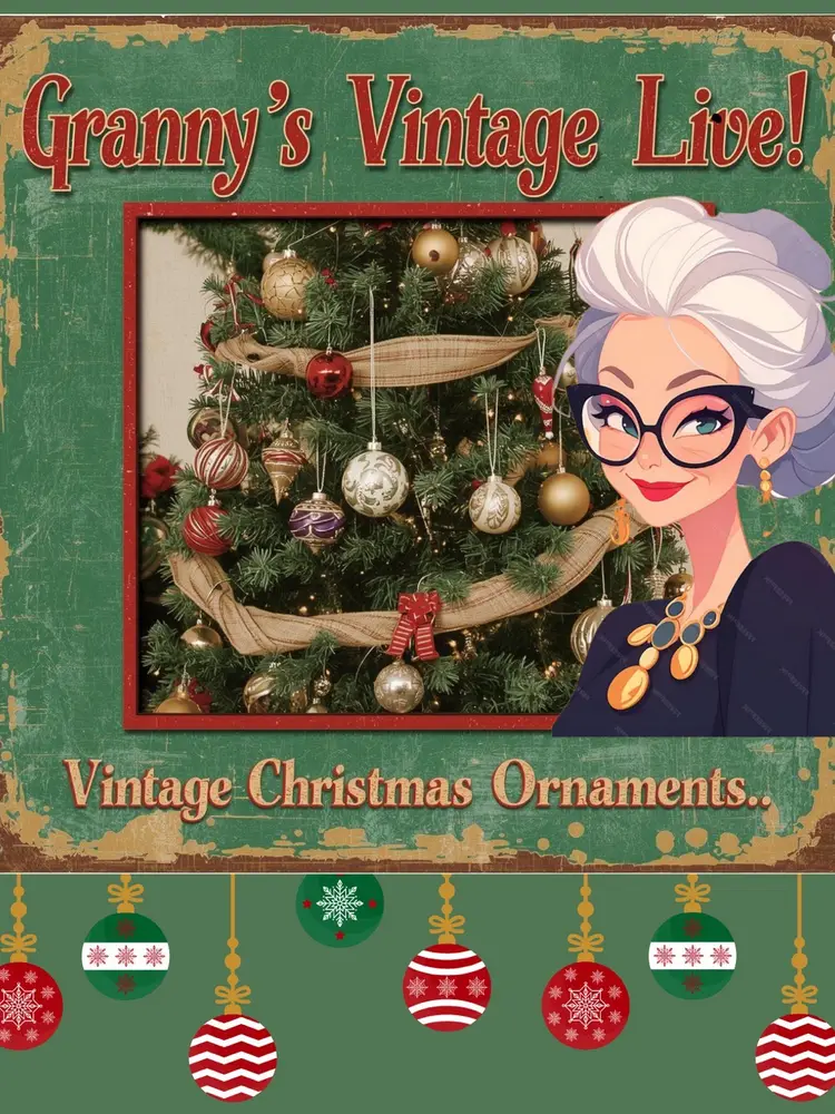 Granny’s Vintage  Christmas Sparkles, Brooches