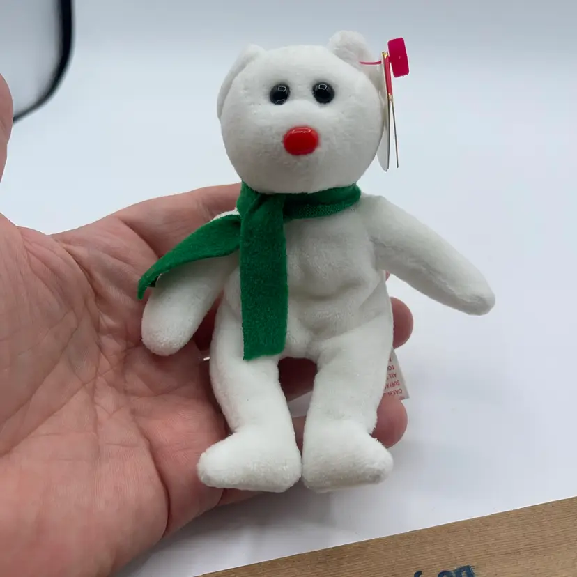 Ty Beanie Baby Jingle Beanie 5” White Lil Freezes