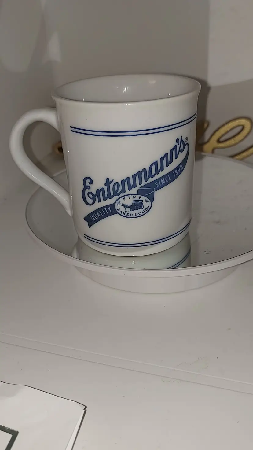 Vintage Entenmann's Donuts Danishes Horse Drawn Cart Coffee Tea Mug Cup