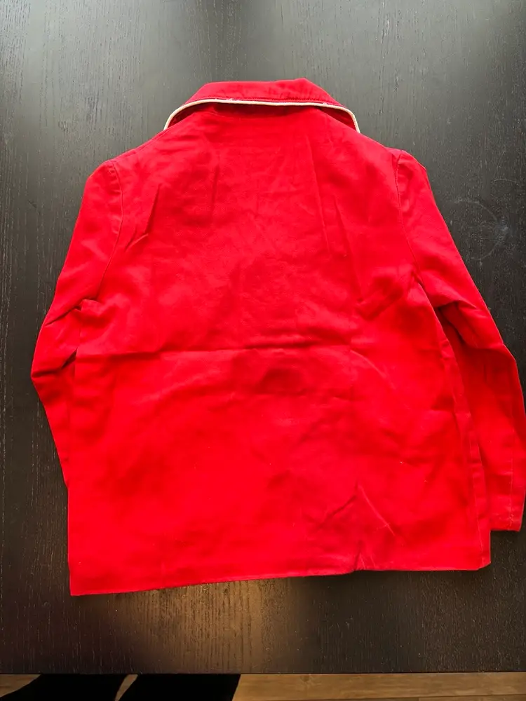Vintage Girls Jacket Morton Karten Red Coat 