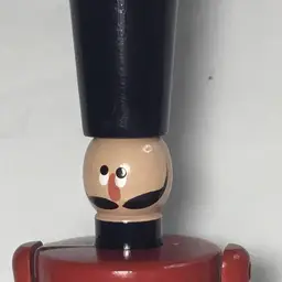 Brio brand, Wood stacking toy soldier, made in Sweden, 9" toy or decor piece VTG