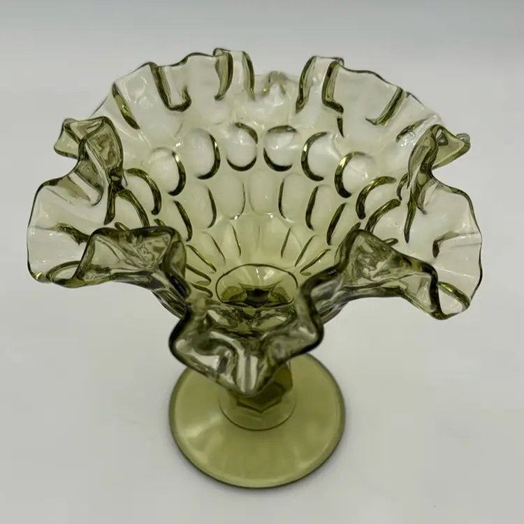 Vintage Green Glass Fenton