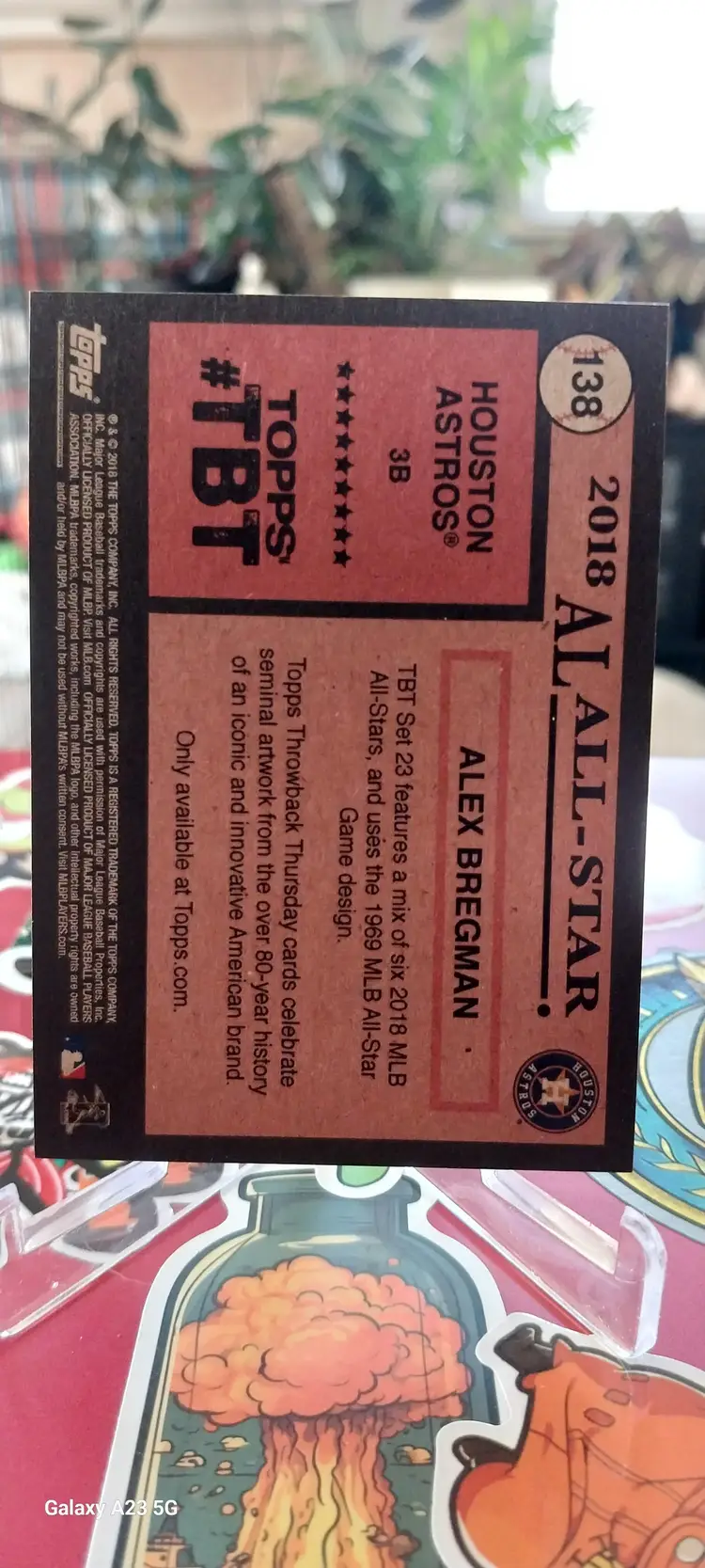 2018 Topps Throwback Thursday Set 23 1st All-Star Selection Alex Bregman