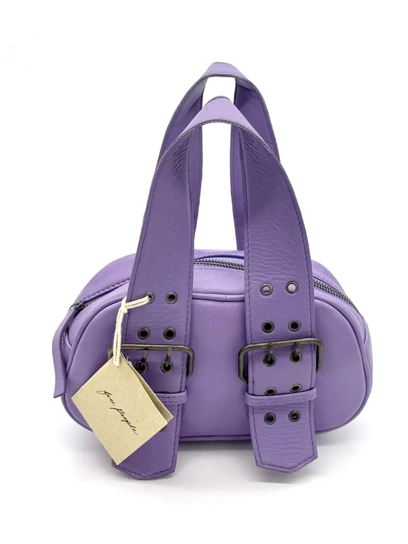 Handbag NWT Free People “Say Yes” Lavender Leather 9”W