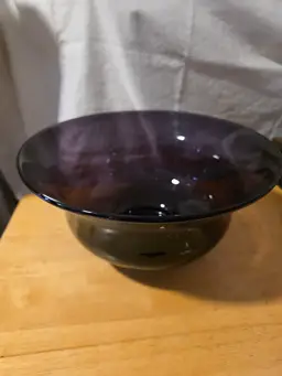 Vintage Purple Glass Bowl