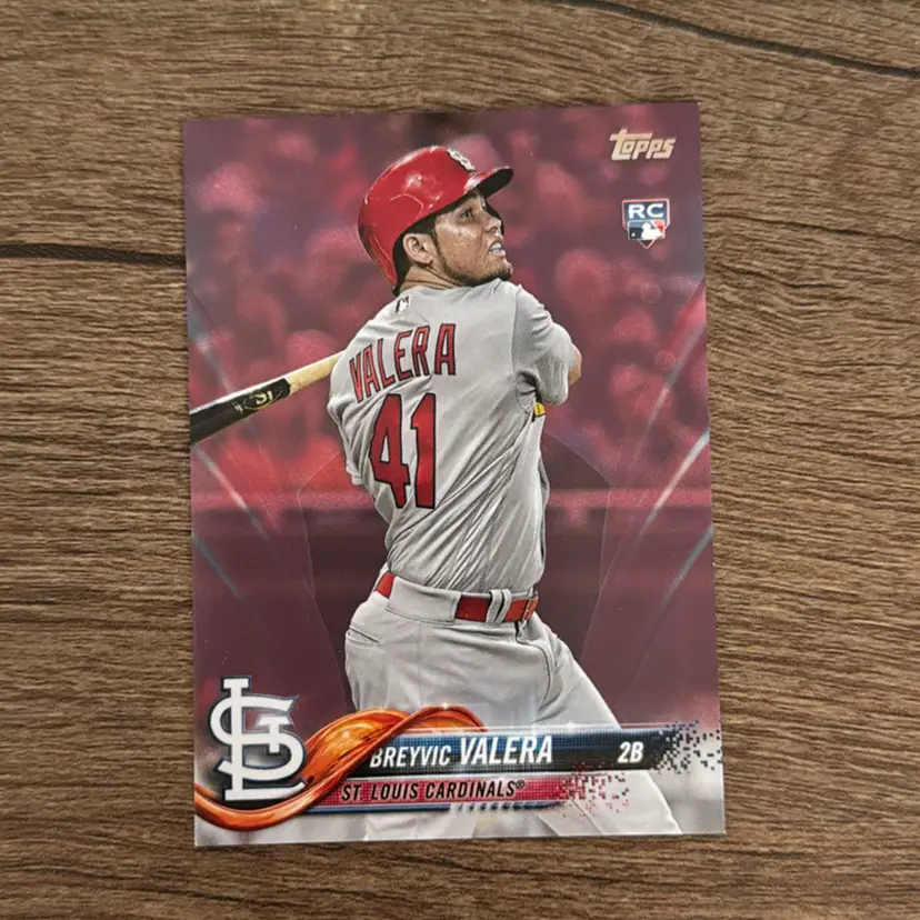 Breyvic Valera RC 
2018 Topps Mothers Day Pink /50
St. Louis Cardinals 
