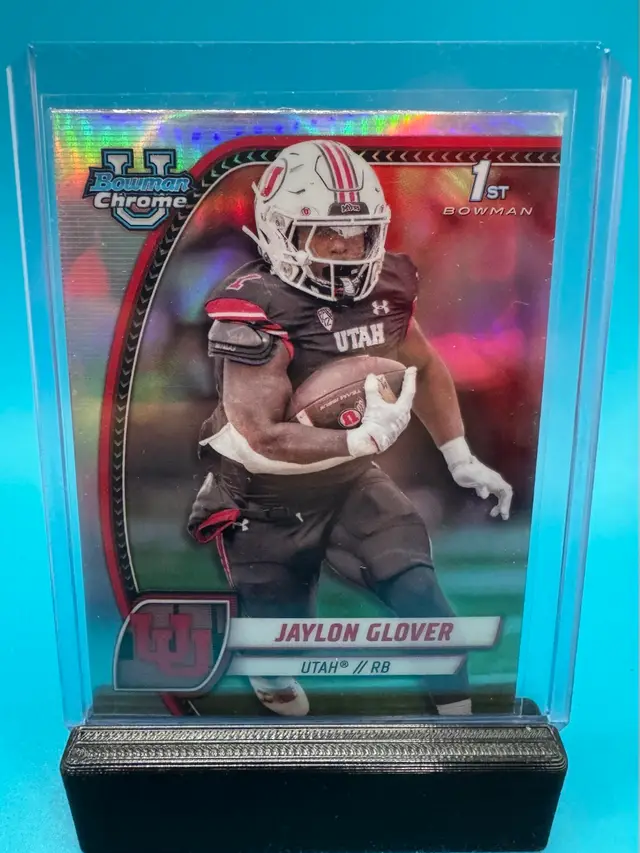 Jaylon Glover 1st Bowman Chrome U Refractor Utah Utes