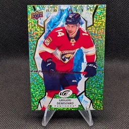 Grigori Denisenko 2021-22 Upper Deck Ice Green Parallel Rookie Card (RC) #146 - Florida Panthers
