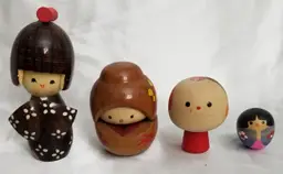 Kokeshi Japanese Wooden Dolls