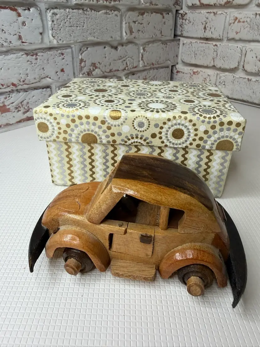 Wooden Bug Car With A Box