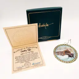 P Buckley Moss Country Ride Ornament Anna Perenna COA 659/5000 1998