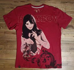 Marc Ecko Times Square Playboy Centerfold t-shirt NEW nwot pin-up girl