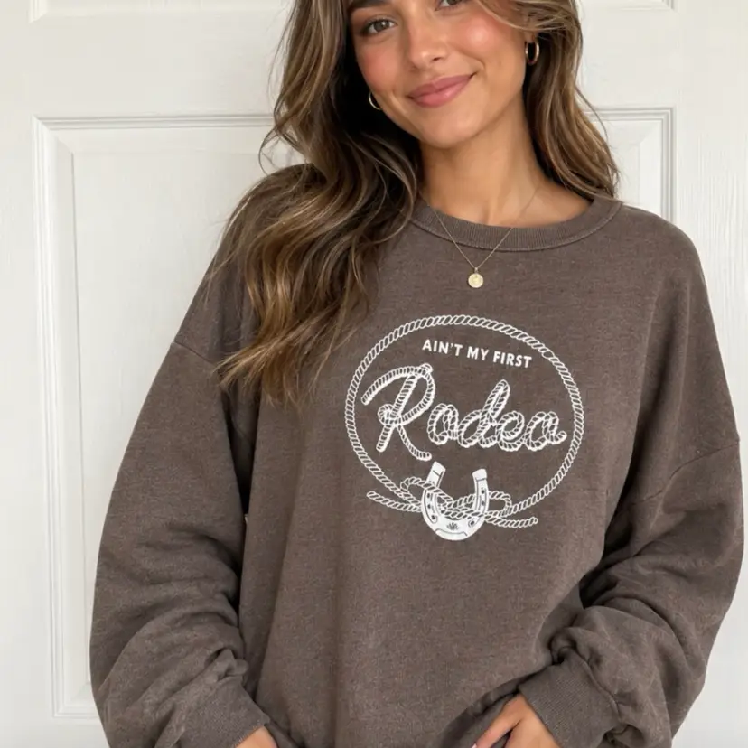 CHSR "Ain't My First Rodeo" Graphic Sweatshirt - Size L