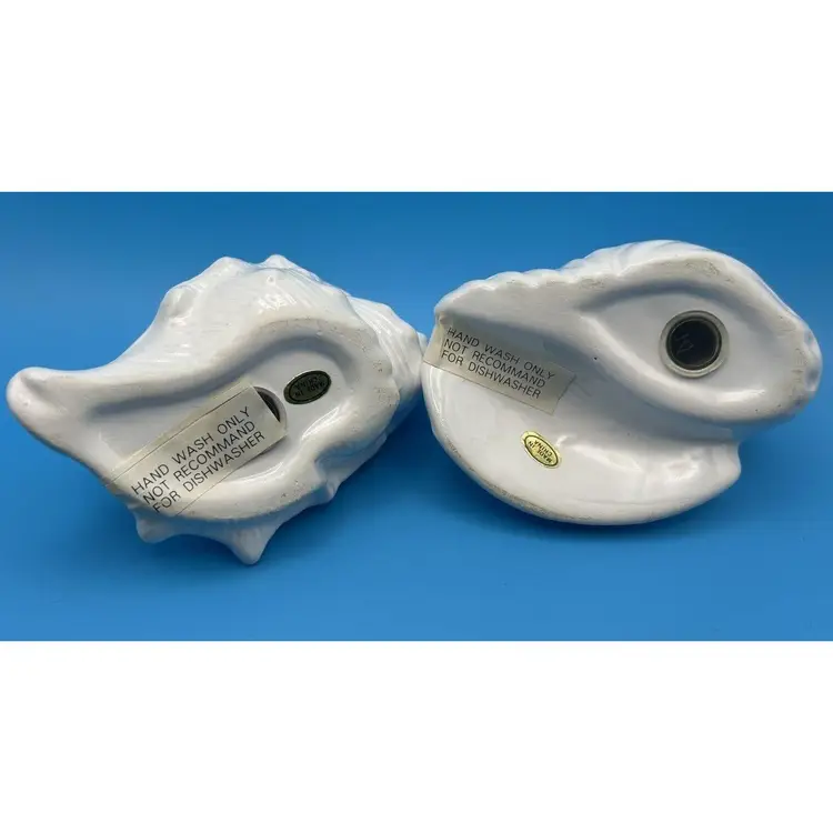 White Sea Shell Salt & Pepper Shakers Beach House