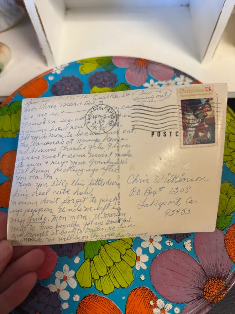 1976 Bambi Flower Postcard