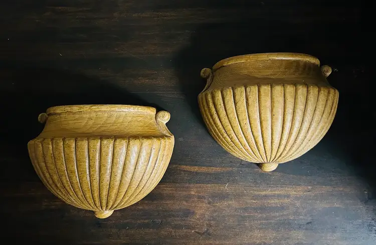 Homco Wall Pockets, Set Of 2