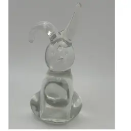 Spring Easter Crystal Art Glass Rabbit Figurine Paperweight